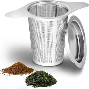 차 인퓨저 스테인리스 스틸 티 스티퍼 및 스트레이너 느슨한 위한 스트레인 - 커피를 양조하기 재사용