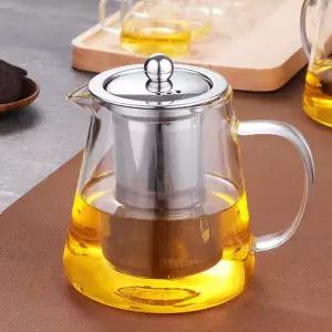 [콩심팥심]로하티 차향기 내열유리 차포트 450ml 다관 티포트