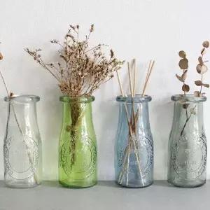 [콩심팥심]보틀 디자인 미니 화병 디퓨저 공병 다용도 유리병 투명꽃병