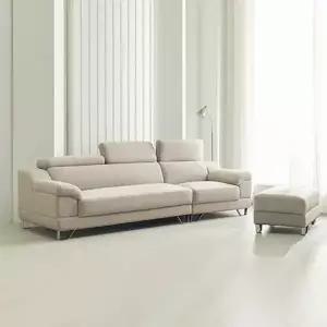 리젠우드H 씨루이 아쿠아 패브릭 4인 소파 스툴 세트