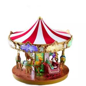 회전 워터볼 크리스마스 산타 목마 오르골 장식품 소품 데코 선물용 무드등 랜턴 인테리어