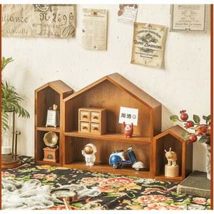 자카 원목 책상 수납함 기숙사 인형 장식 향수 립스틱 진열대