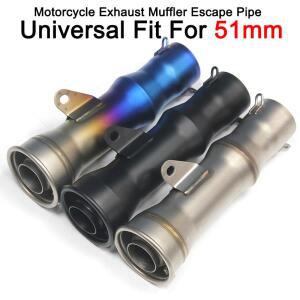 바이크 오토바이 배기관용 51MM 스테인레스 소재 YZF R1 R3 S1000RR Z650 Z900 ER6N ZX4R용