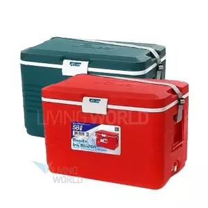 리빙월드 아이실리 아이스박스58L  차량용 쿨러백 낚시 캠핑용 보냉박스
