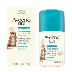 Aveeno 아동용 데일리 모이스처 페이스 크림, 귀리, 비타민 E 및 B5, 어린이의 민감한 얼굴 피부를 위한 모