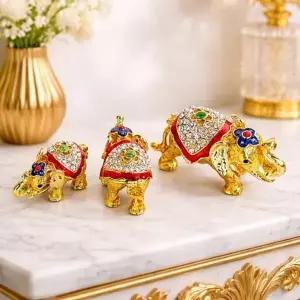 데일리데코 웰트리 코끼리 풍수인테리어 소품 3p 세트