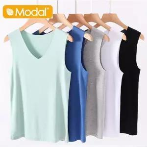 여름 시원한 면모달 심리스 나시 (17306184A)