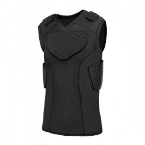 가슴, 갈비뼈, 어깨 및 등 보호대가 셔츠 토피터 남성 U2019 압축 패딩 있는