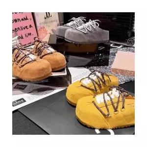 EAMT 여성 카피발라 빵보켄 슈즈 속굽 머핀 위에 가보시 슬리퍼 YJ5