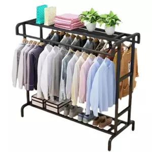 옷걸이 행거 튼튼한 진열대 파이프 스탠드 드레스룸 매장용 이동식