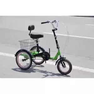 접이식 성인용 세발자전거 배달 노인 짐받이 3륜 미니벨로 운송