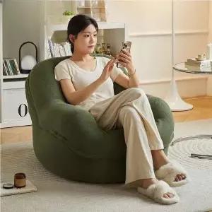 무지 라텍스형-분리 서재 푹신한 갈색 의자 테라스