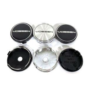 4 개/몫 56mm 60mm 65mm 68mm 블랙 실버 자동차 휠 센터 허브 캡 V EN 자동 로고 스타일링 액세서리