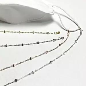 구슬 비즈 여성 스러운 패션 마스크 스트랩 목걸이 홀더 마스크줄 양쪽 목걸이줄 마스크끈