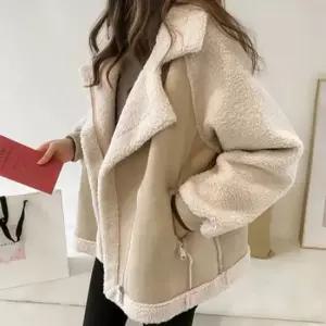 친절한탄씨 여성 플리스 양털 무스탕 후리스 점퍼 겨울 아우터 캐주얼 기모 자켓 방한자켓 양털점퍼