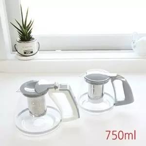 고품질 TBZ 시앵키친프리 크림 유리 포트 750ml 유리포트 유리티포트 티포트 티주전자 유리주전자 WFLV7TH