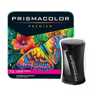 샌포드 프리즈마 유성색연필 72색 SF03599 색연필 2홀 연필깎이 세트