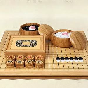 바둑세트 원목 바둑판 고급 장기 테이블 오목판 어르신 기원 투인원 장기판 게임