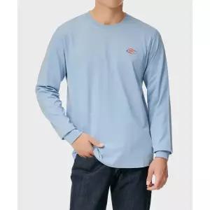 매장정품 DICKIES 디키즈 레귤러핏 스몰 자수 로고 롱슬리브 티셔츠 ley Blue DK010983C99 1470074