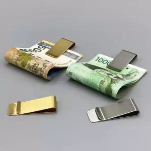 스텐 스틸 머니 클립 골프 돈 지갑 라운딩 지폐 홀더 남자 여자 내기 여성 남성 카드 명함