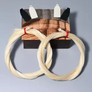 바이올린 비올라 보우 리헤어 도구 액세서리를 위한 빈고보우 2 행크스 교체용 29인치 표백되지 않은 몽골