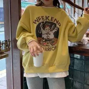 오버핏맨투맨 박시핏 기모 그래픽 스 셔츠