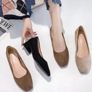 플랫 오브제 스퀘어 로퍼 슈즈 슬리퍼 힐 로퍼 단화 통굽 키높이신발 여성스니커즈