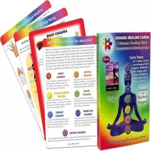 딥 힐링 라이트 차크라 확언 및 명상 카드 - 차트 레이키 심볼 핸드 머드라스 크리스탈 에센셜 오일이