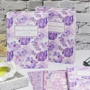 [문구/오피스] 엽서북 빈티지다이어리속지 드림플라워 100매