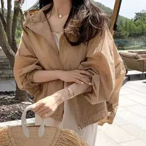 야상패딩 윈드 후드 집업 점퍼 경량 여유핏 밑단 스트링 사계절