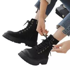 롱워커 여성 패션 통굽 워커 신발 데일리 슈즈 구두 앵클부츠