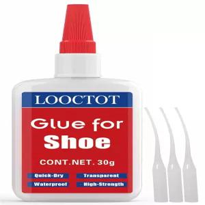 LOOCTOT 30g 신발 접착제 부츠 및 밑창 수리용 슈퍼 인스턴트 뒤꿈치 고무 가죽 등 다양한 재료 접착 방수