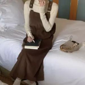 멜빵 치마 여성 원피스 가을 겨울 코듀로이 캐주얼