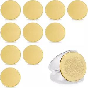 10Pcs 레이저 각인 블랭크 황동 동전 맞춤 챌린지 금속 40mm DIY 기념 컬렉션 두께