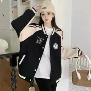 친절한탄씨 1컬러 여성 루즈핏 야구점퍼 LK-J014 점퍼 야상 패딩 바람막이 야구점퍼