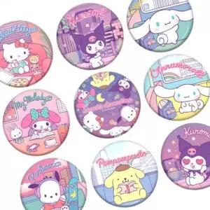 캐릭터 뱃지 문구 초등학생 여아 배지 가방팬시선물 다이어리꾸미기 스티커놀이