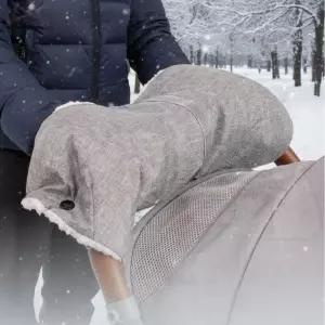 유모차 장갑 방항 겨울 탈부착 방수 양털 손잡이 핸드머프         RAM