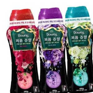 B다우니 퍼퓸쥬얼 480g 12주지속 세탁 향기부스터 3종