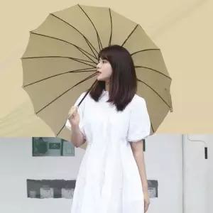 WL 투톤 나무 우드 손잡이 자동 대형 16K 장우산 킹스맨우산