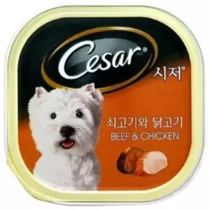 [반려] 시저캔 쇠고기와닭고기 24개 1박스