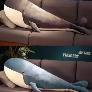 대형 고래 인형 바디필로우 베개 혹등 동물 범 쿠션
