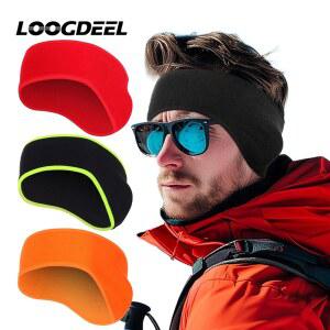 호환 LOOGDEEL 1PCS 남성 여성을위한 머프 머리띠 사이클링 러닝 스키 야외 스포츠 양털 귀 따뜻한 머프 겨울 머리띠