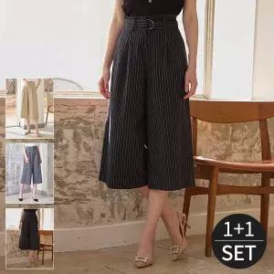 [하프클럽/]린트  블렌디드 와이드 여성 큐롯 팬츠 1 1