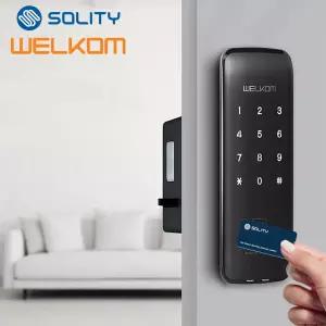 [무료설치] WR-202 카드키4개 0초즉시잠금 생활방수 마스터 현관 도어락 번호