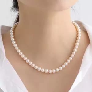 쥬릭스 AAAA급 7-7.5mm 담수 진주목걸이 JPN0052