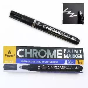 프라모델 도색용 메탈릭 광택 크롬 마커 펜 3mm 피규어 모형 채색 도구