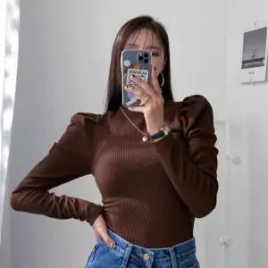 [시즌오프]퍼프 슬림 골지 연말 겨울이너 스판 폴라 티셔츠_5