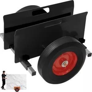 10인치 패널 돌리 헤비 듀티 드라이월 카트 고체 고무 휠 포함 - 시트록 합판 및 미끄럼 방지 패드가 있는
