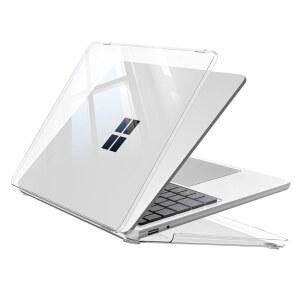 [미국배송] 13인치 마이크로소프트 서피스 노트북용 핀티 케이스(2025년 출시) 모델: 2095 - 하드 쉘 커버에 보호 슬림 스냅(크리스탈 클리어)