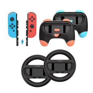 그립 5 (스위치 및 2/스위치 브래킷 4 그립 컨트롤러 레이싱 TNS 스티어링 핸들 0S 용) IN 홀더 좌우 휠 핸드